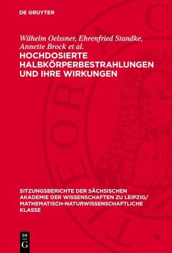Cover Hochdosierte Halbkörperbestrahlungen und ihre Wirkungen (eBook, PDF)