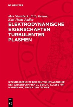 Cover Elektrodynamische Eigenschaften turbulenter Plasmen (eBook, PDF)