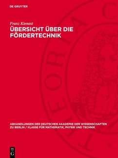 Cover Übersicht über die Fördertechnik (eBook, PDF)
