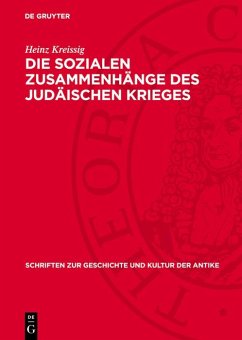 Cover Die sozialen Zusammenhänge des Judäischen Krieges (eBook, PDF)