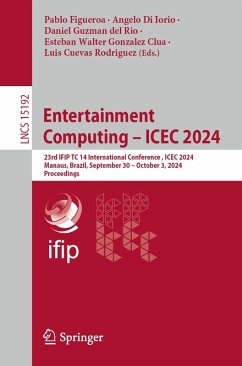 Entertainment Computing - ICEC 2024 (eBook, PDF)