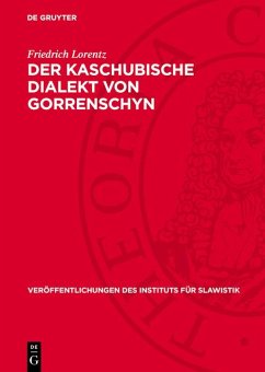 Cover Der Kaschubische Dialekt von Gorrenschyn (eBook, PDF)