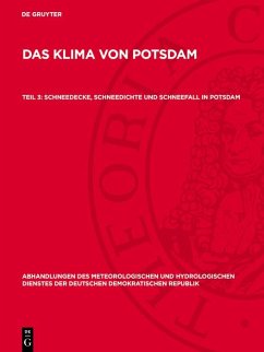 Schneedecke, Schneedichte und Schneefall in Potsdam (eBook, PDF)