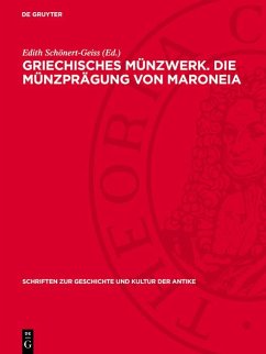 Cover Griechisches Münzwerk. Die Münzprägung von Maroneia (eBook, PDF)