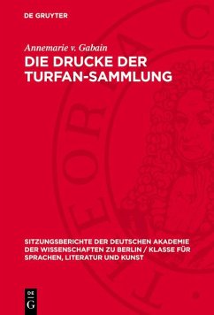 Cover Die Drucke der Turfan-Sammlung (eBook, PDF)