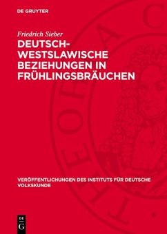 Cover Deutsch-Westslawische Beziehungen in Frühlingsbräuchen (eBook, PDF)