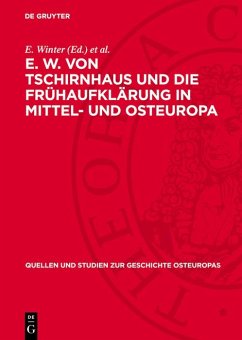 Cover E. W. von Tschirnhaus und die Frühaufklärung in Mittel- und Osteuropa (eBook, PDF)