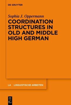 Cover Coordination Structures in Old and Middle High German (eBook, PDF)