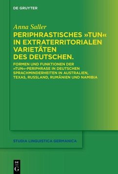 Cover Periphrastisches 'tun' in extraterritorialen Varietäten des Deutschen. (eBook, PDF)
