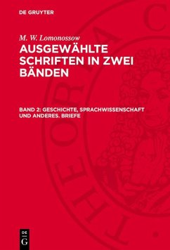 Cover Geschichte, Sprachwissenschaft und anderes. Briefe (eBook, PDF)