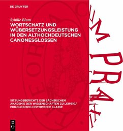 Cover Wortschatz und Übersetzungsleistung in den althochdeutschen Canonesglossen (eBook, PDF)
