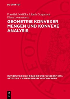 Cover Geometrie konvexer Mengen und konvexe Analysis (eBook, PDF)