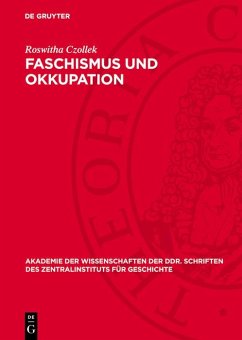 Cover Faschismus und Okkupation (eBook, PDF)