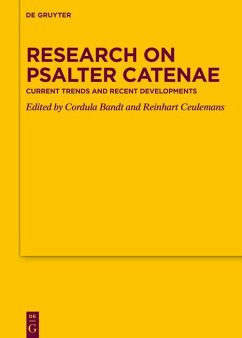 Cover Research on Psalter Catenae (eBook, ePUB)
