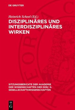 Cover Disziplinäres und interdisziplinäres Wirken (eBook, PDF)