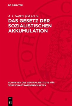 Cover Das Gesetz der sozialistischen Akkumulation (eBook, PDF)