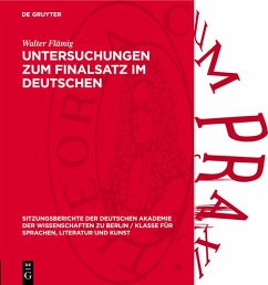 Cover Untersuchungen zum Finalsatz im Deutschen (eBook, PDF)