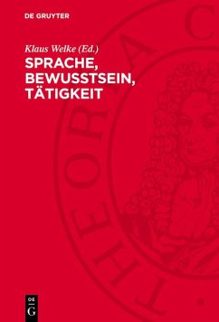 Cover Sprache, Bewußtsein, Tätigkeit (eBook, PDF)