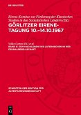 Zum Nachleben des lateinischen in der Feudalgesellschaft (eBook, PDF)