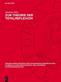 Cover Zur Theorie der Totalreflexion (eBook, PDF)