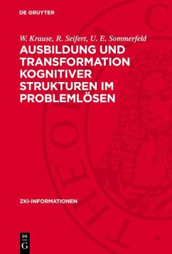 Cover Ausbildung und Transformation kognitiver Strukturen im Problemlösen (eBook, PDF)