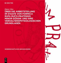 Cover Über die Arbeitsteilung im Staate von Formica rufa rufo-pratensis minor GÖSSW. und ihre verhaltensphysiologischen Grundlagen (eBook, PDF)