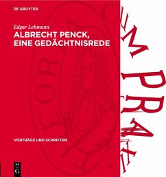 Cover Albrecht Penck, eine Gedächtnisrede (eBook, PDF)