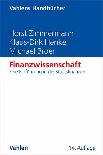 Finanzwissenschaft (eBook, PDF) Finanzwissenschaft (eBook, PDF)