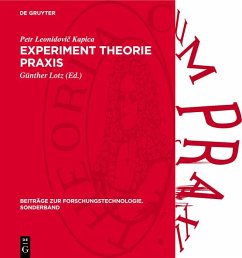 Cover Experiment Theorie Praxis (eBook, PDF)