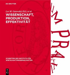 Cover Wissenschaft, Produktion, Effektivität (eBook, PDF)