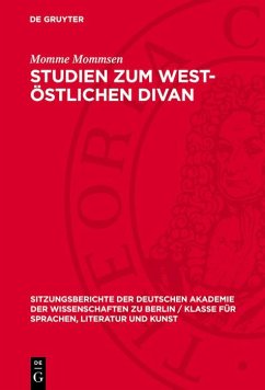 Cover Studien zum west-östlichen Divan (eBook, PDF)