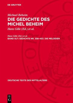 Cover Gedichte Nr. 358-453. Die Melodien (eBook, PDF)