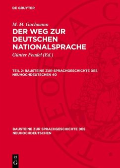 Cover M. M. Guchmann: Der Weg zur deutschen Nationalsprache. Teil 2 (eBook, PDF)