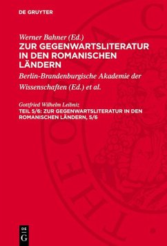 Cover Zur Gegenwartsliteratur in den romanischen Ländern. Teil 5/6 (eBook, PDF)