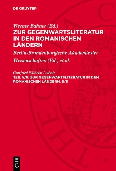 Zur Gegenwartsliteratur in den romanischen Ländern. Teil 5/6 (eBook, PDF) Zur Gegenwartsliteratur in den romanischen Ländern. Teil 5/6 (eBook, PDF)