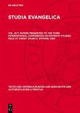 Papers presented to the Third International Conference on Patristic Studies held at Christ Church, Oxford, 1959 (eBook, PDF)