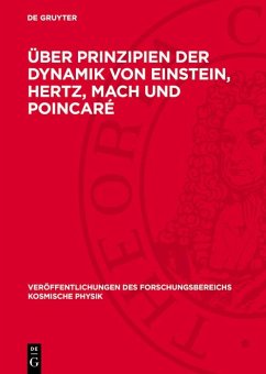 Cover Über Prinzipien der Dynamik von Einstein, Hertz, Mach und Poincaré (eBook, PDF)