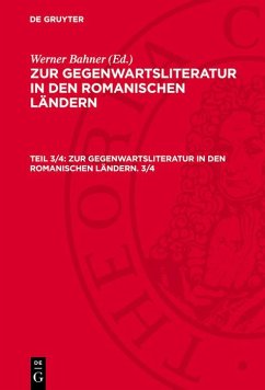Cover Zur Gegenwartsliteratur in den romanischen Ländern. Teil 3/4 (eBook, PDF)