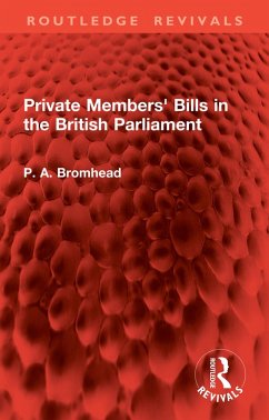 Cover Private Members' Bills in the British Parliament (eBook, PDF)