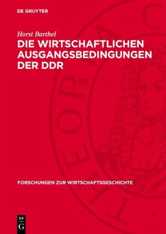 Cover Die wirtschaftlichen Ausgangsbedingungen der DDR (eBook, PDF)