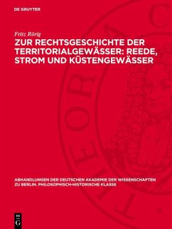 Cover Zur Rechtsgeschichte der Territorialgewässer: Reede, Strom und Küstengewässer (eBook, PDF)