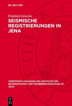 Cover Seismische Registrierungen in Jena (eBook, PDF)