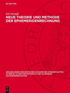 Cover Neue Theorie und Methode der Ephemeridenrechnung (eBook, PDF)