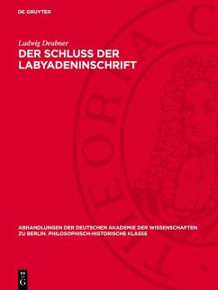 Cover Der Schluß der Labyadeninschrift (eBook, PDF)