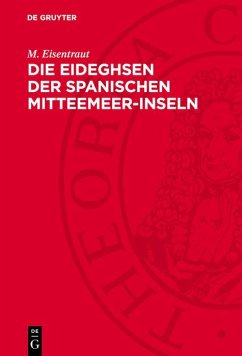 Cover Die Eideghsen der spanischen Mitteemeer-Inseln (eBook, PDF)