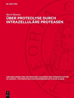 Über Proteolyse durch intrazelluläre Proteasen (eBook, PDF) - Hanson, Horst