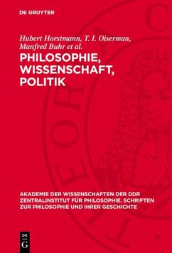 Cover Philosophie, Wissenschaft, Politik (eBook, PDF)