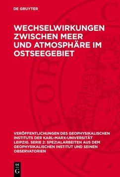 Cover Wechselwirkungen zwischen Meer und Atmosphäre im Ostseegebiet (eBook, PDF)