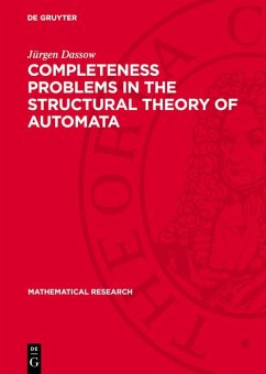 Completeness Problems in the Structural Theory of Automata (eBook, PDF) - Dassow, Jürgen