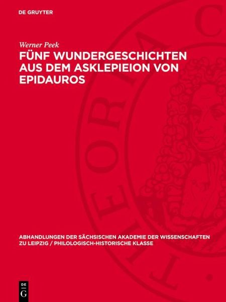 Fünf Wundergeschichten aus dem Asklepieion von Epidauros (eBook, PDF)